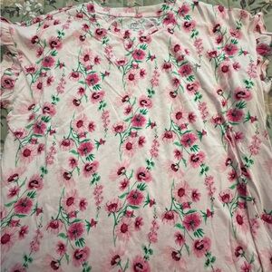 crown & ivy Pink Floral Blouse